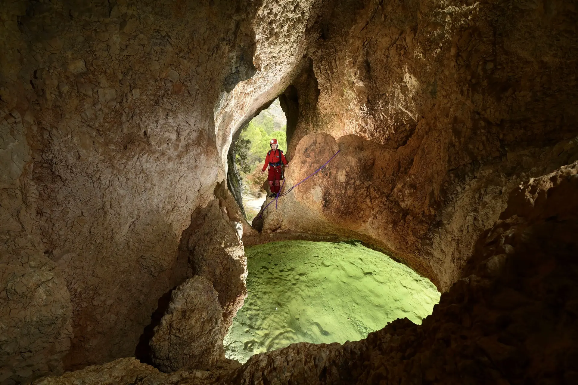 Grotte de Clamouse - Entrée naturelle