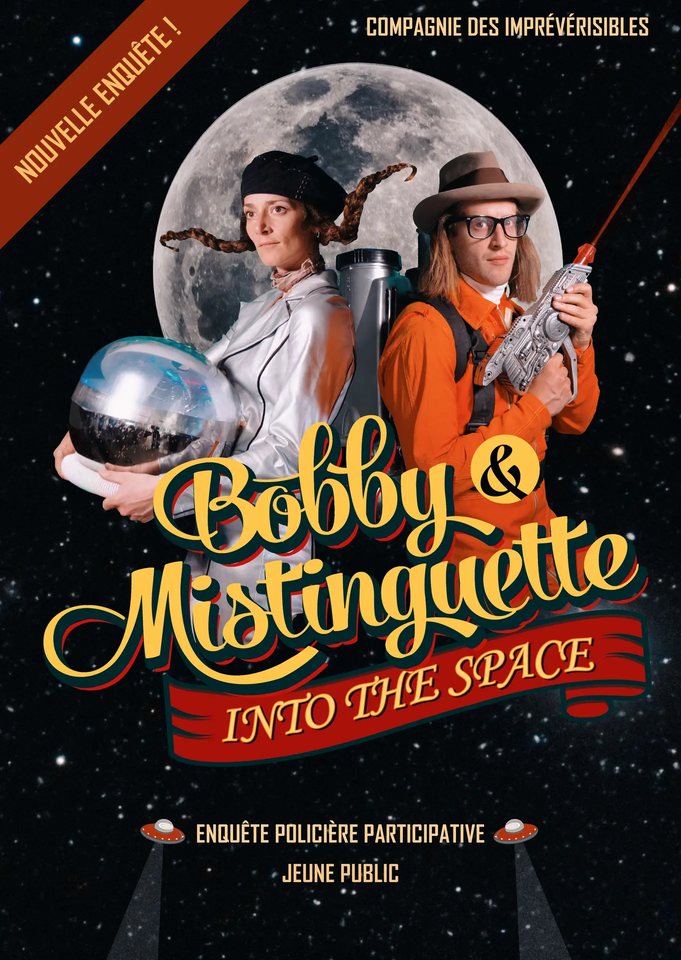 Bobby et Mistinguette into the space