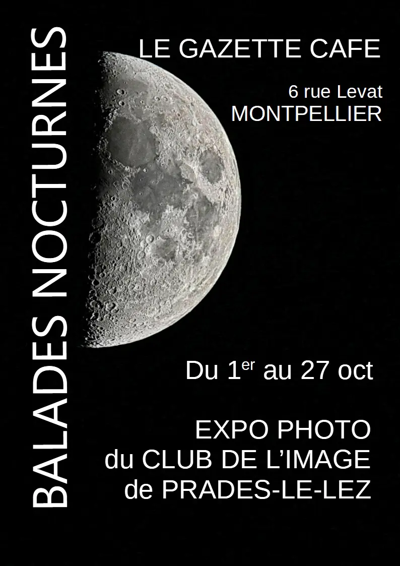 AFFICHE EXPO NOCTURNE POUR GAZETTE CAFE