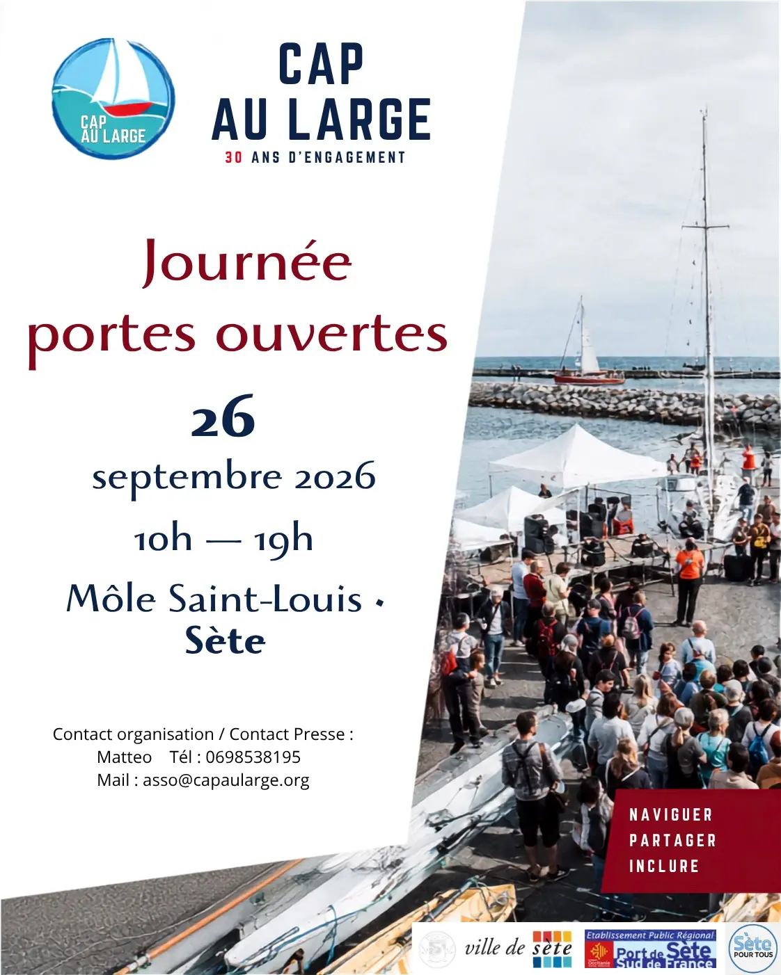 CAP AU LARGE JPO 26-09-2026