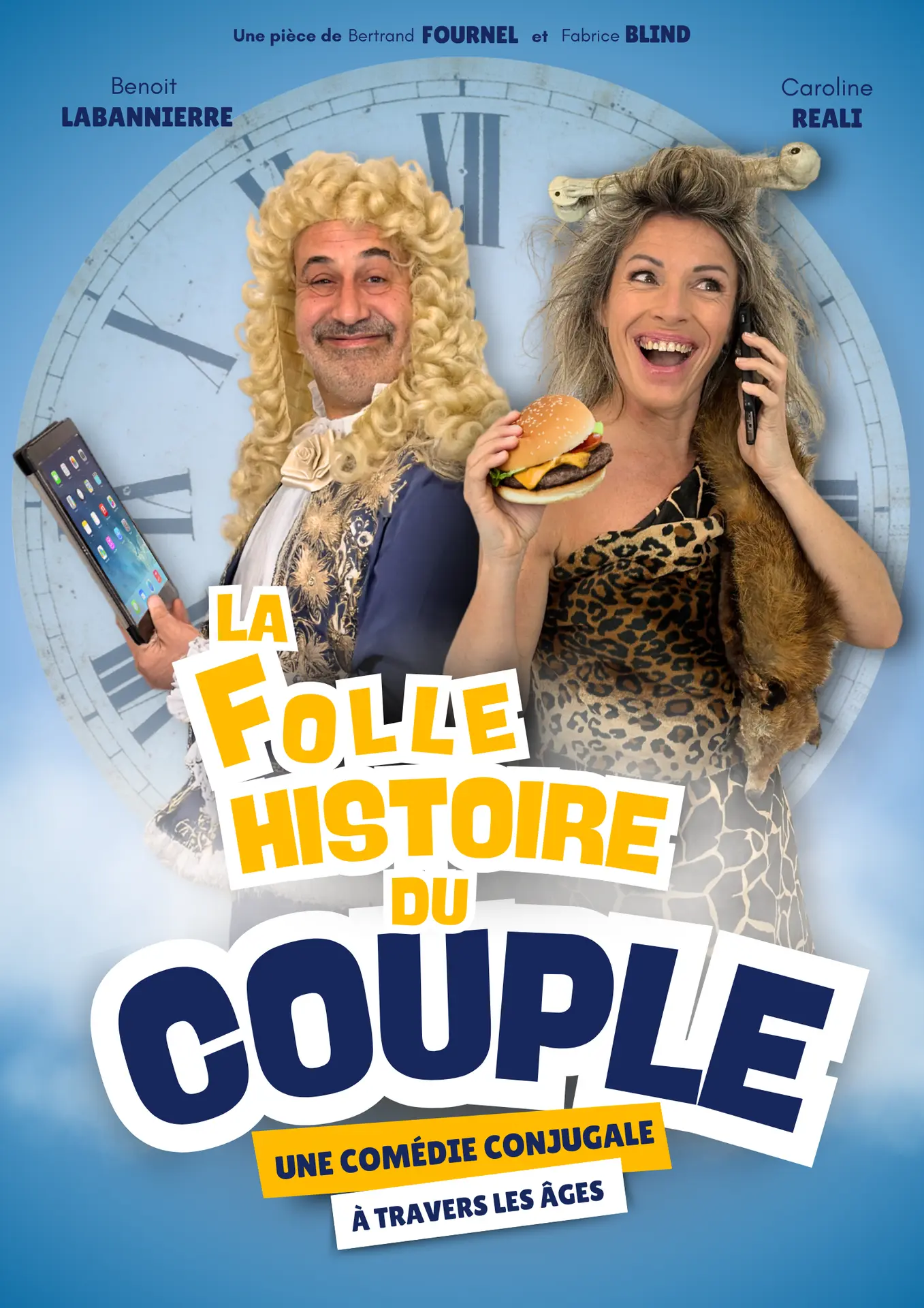 Affiche La folle histoire du couple - 1
