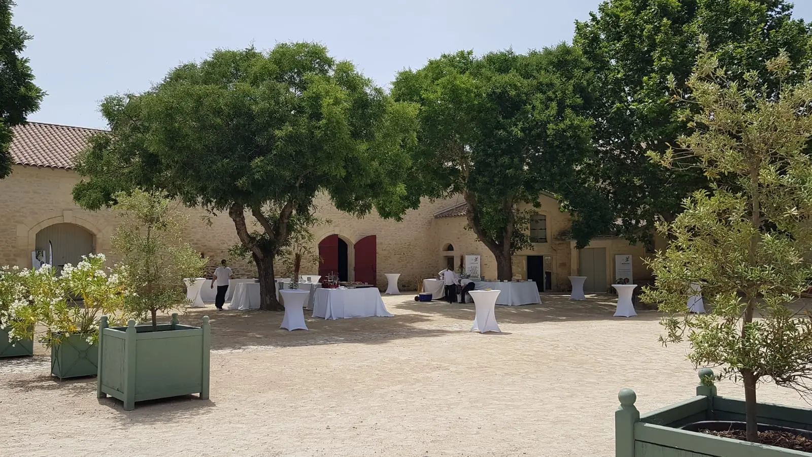 Cocktail déjeunatoire cour d'honneur 2