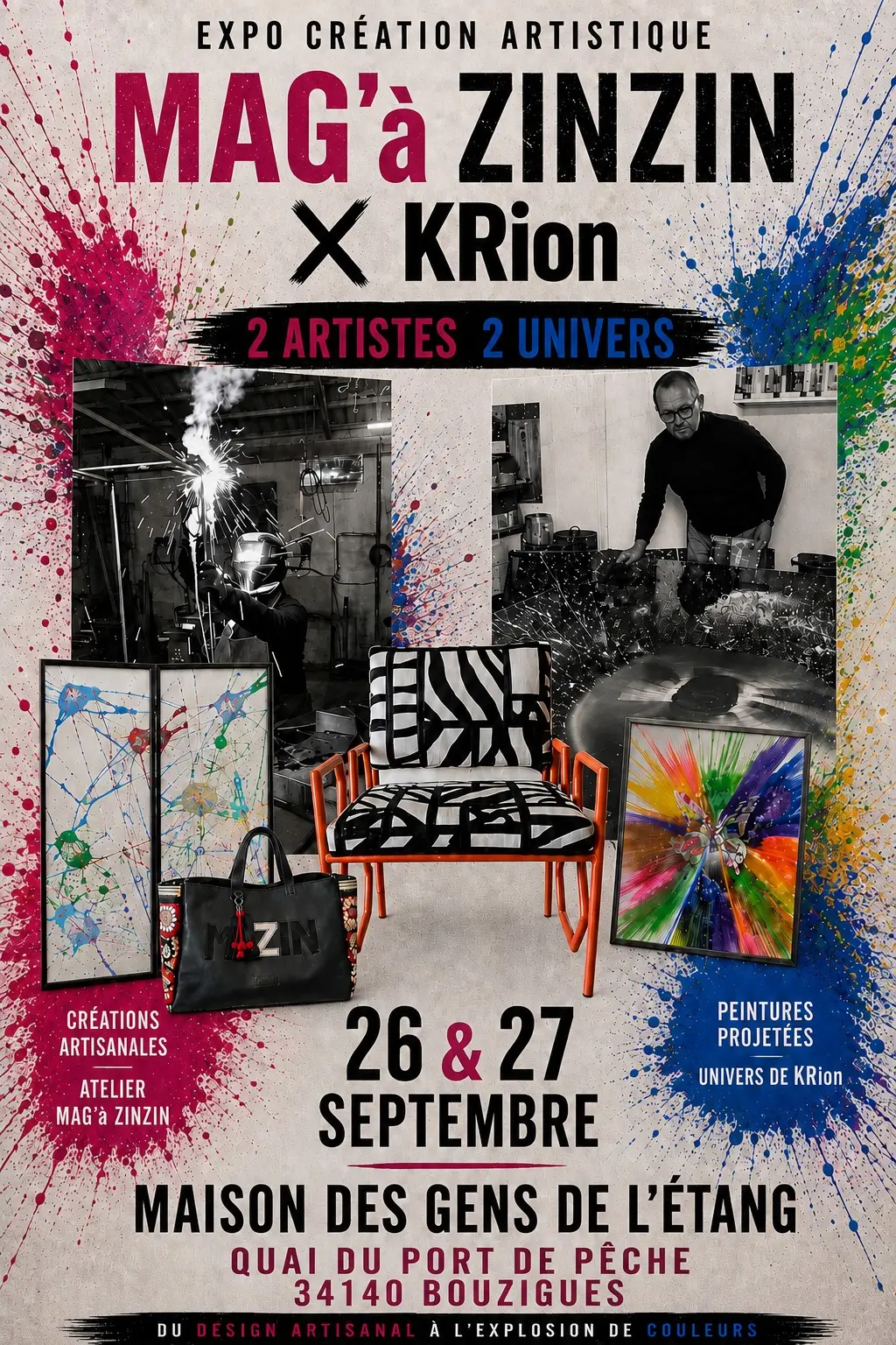 EXPO CREATION ARTISTIQUE MAG'A ZINZIN X KRION