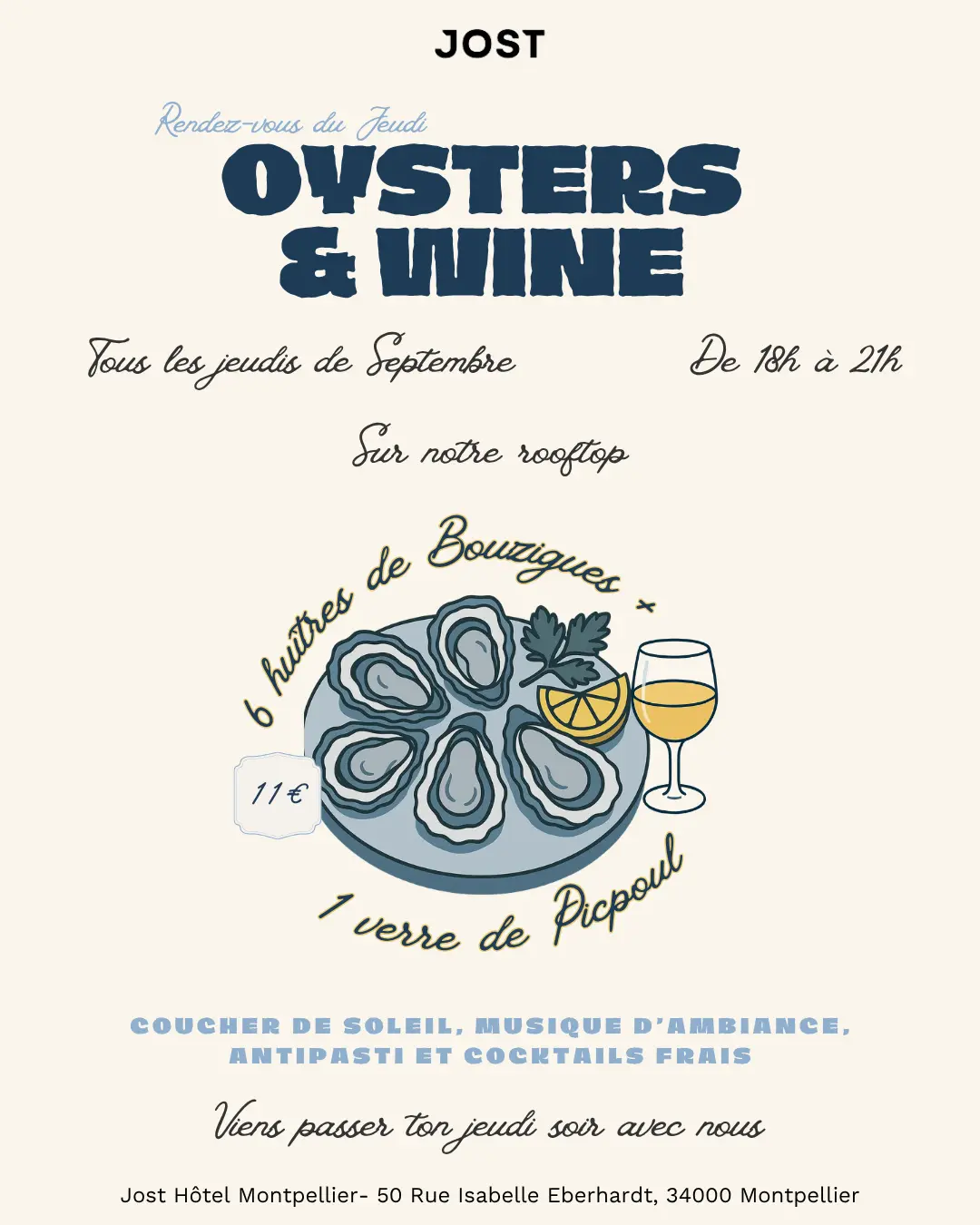 Oysters  & Wine post insta - 1