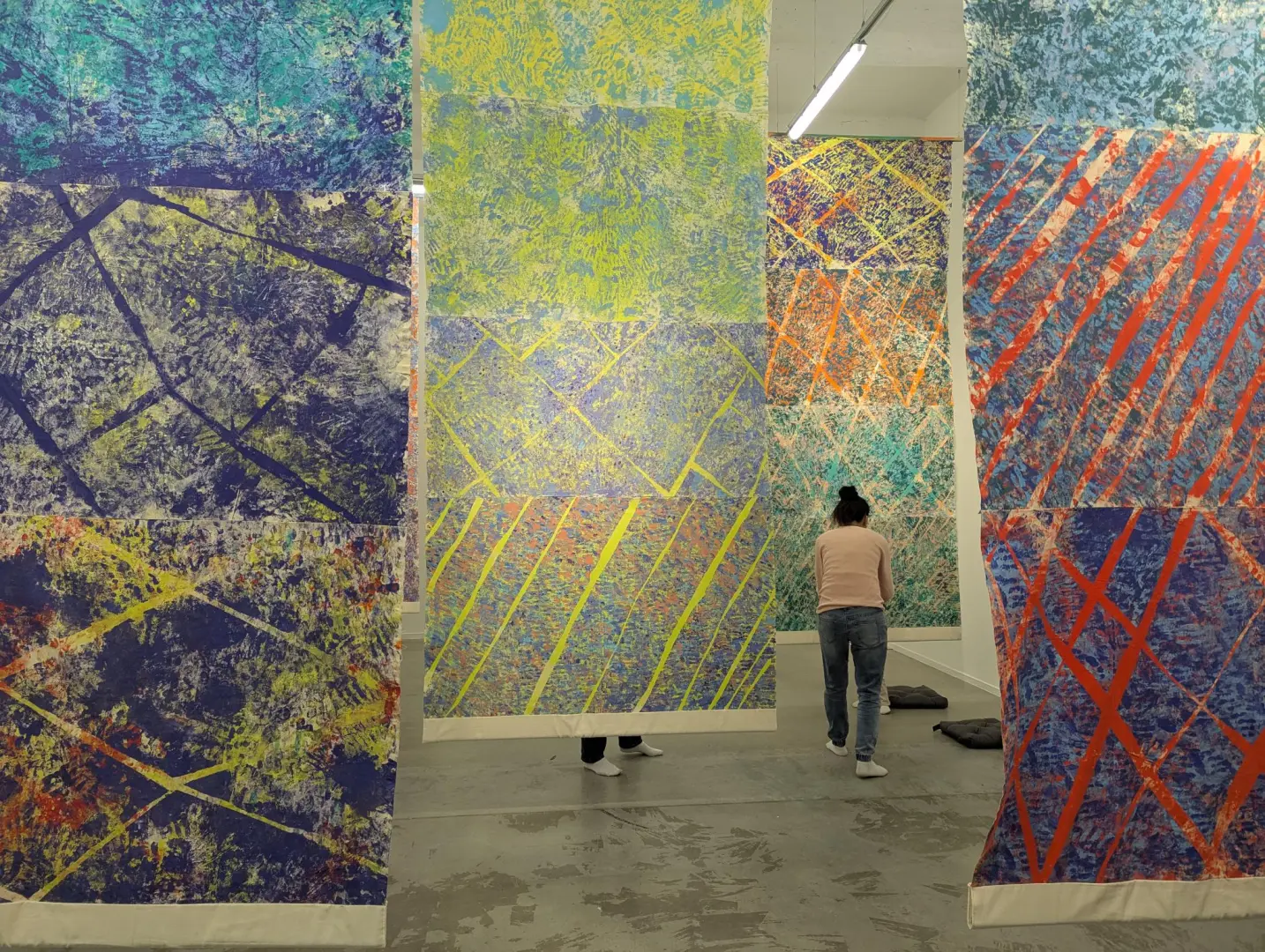 Cascades, une chorégraphie de petits doigts des petits Montpelliérains - ©S.B.