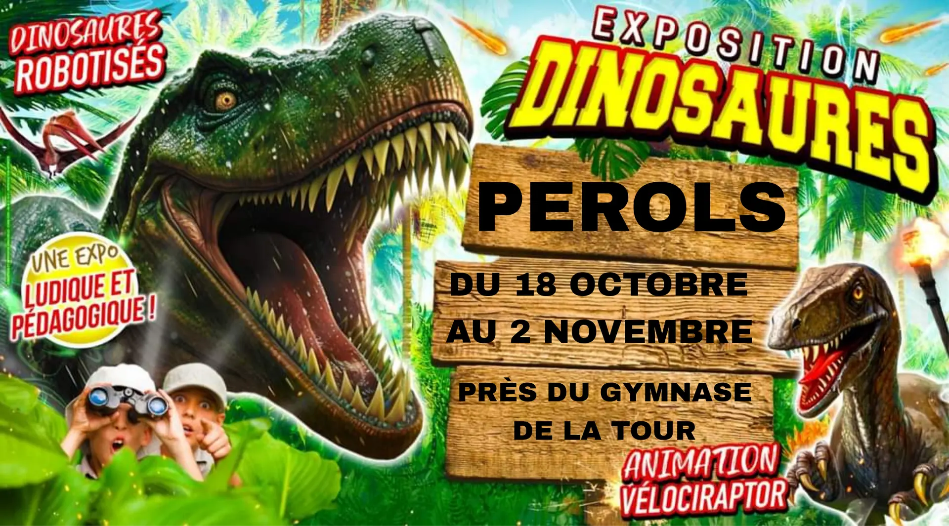 Exposition Dinosaures pérols