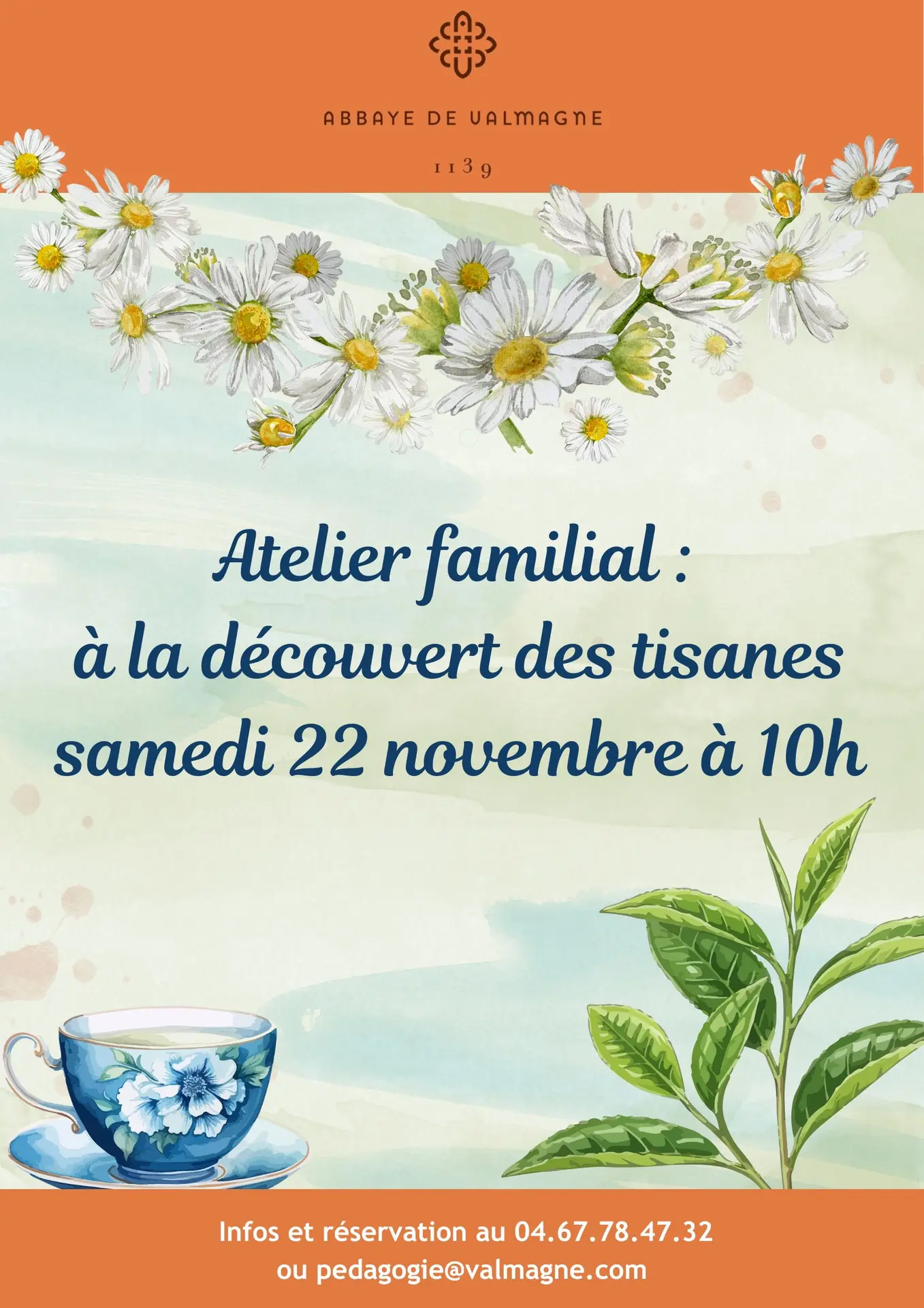 ATELIER FAMILIAL : À LA DÉCOUVERTE DES TISANES ET HERBES AROMATIQUES