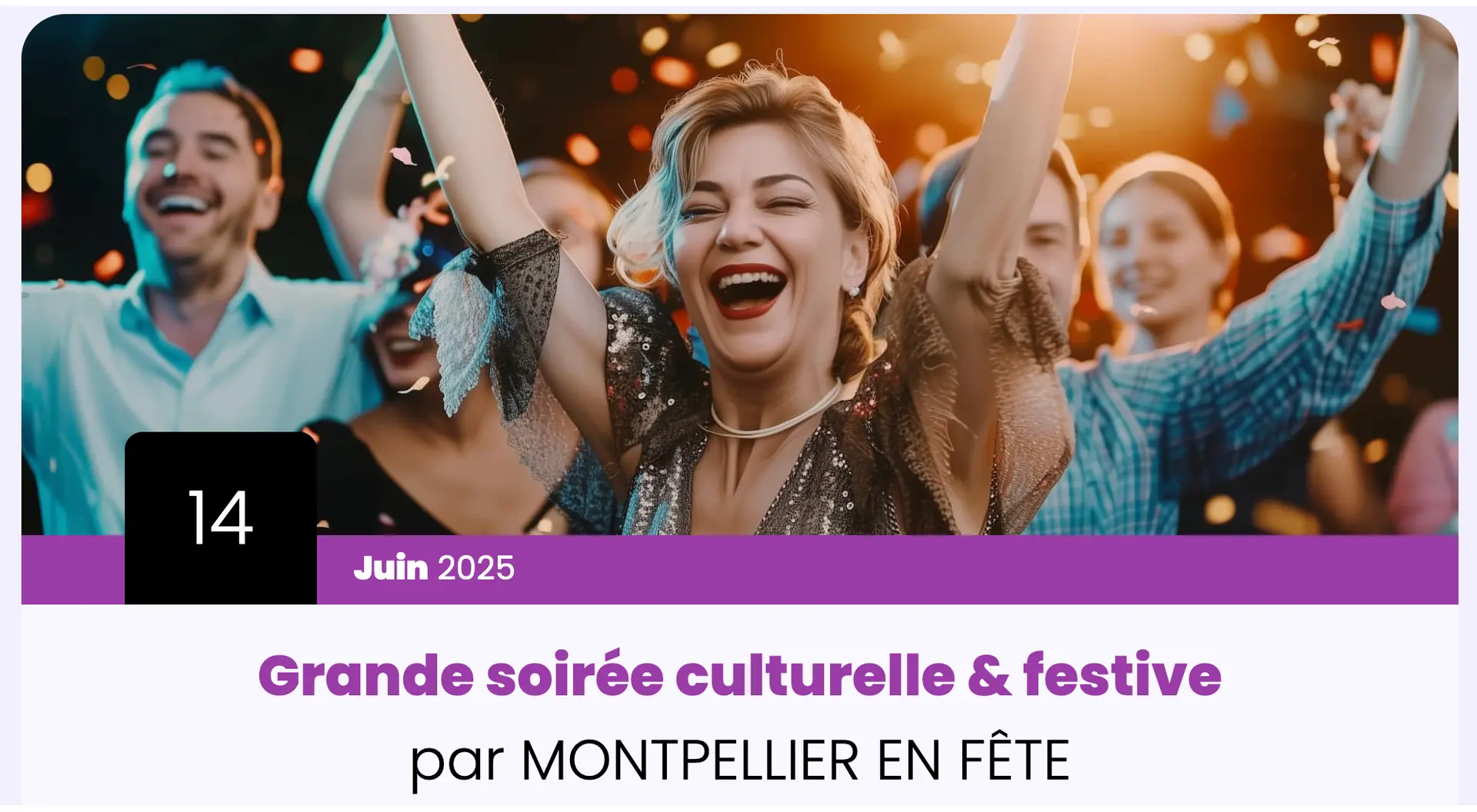 soiree MONTPELLIER EN FETE 14 juin 2025