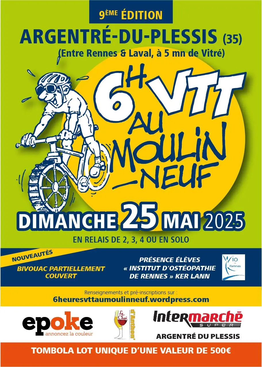 6h VTT au Moulin Neuf - 25 mai 2025 - Argentré-du-Plessis