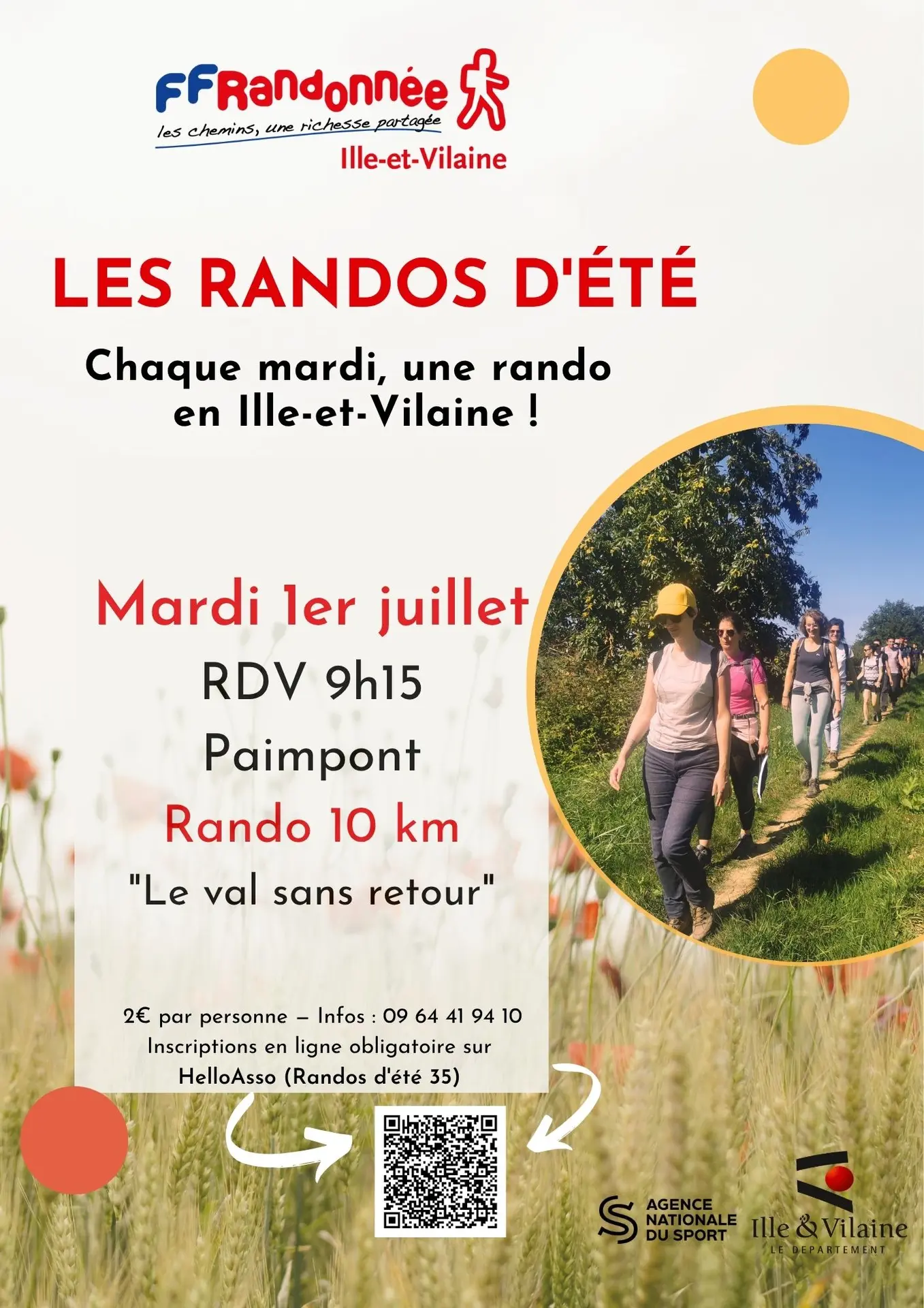 affiches Randos été 2025 - 01/07 Paimpont