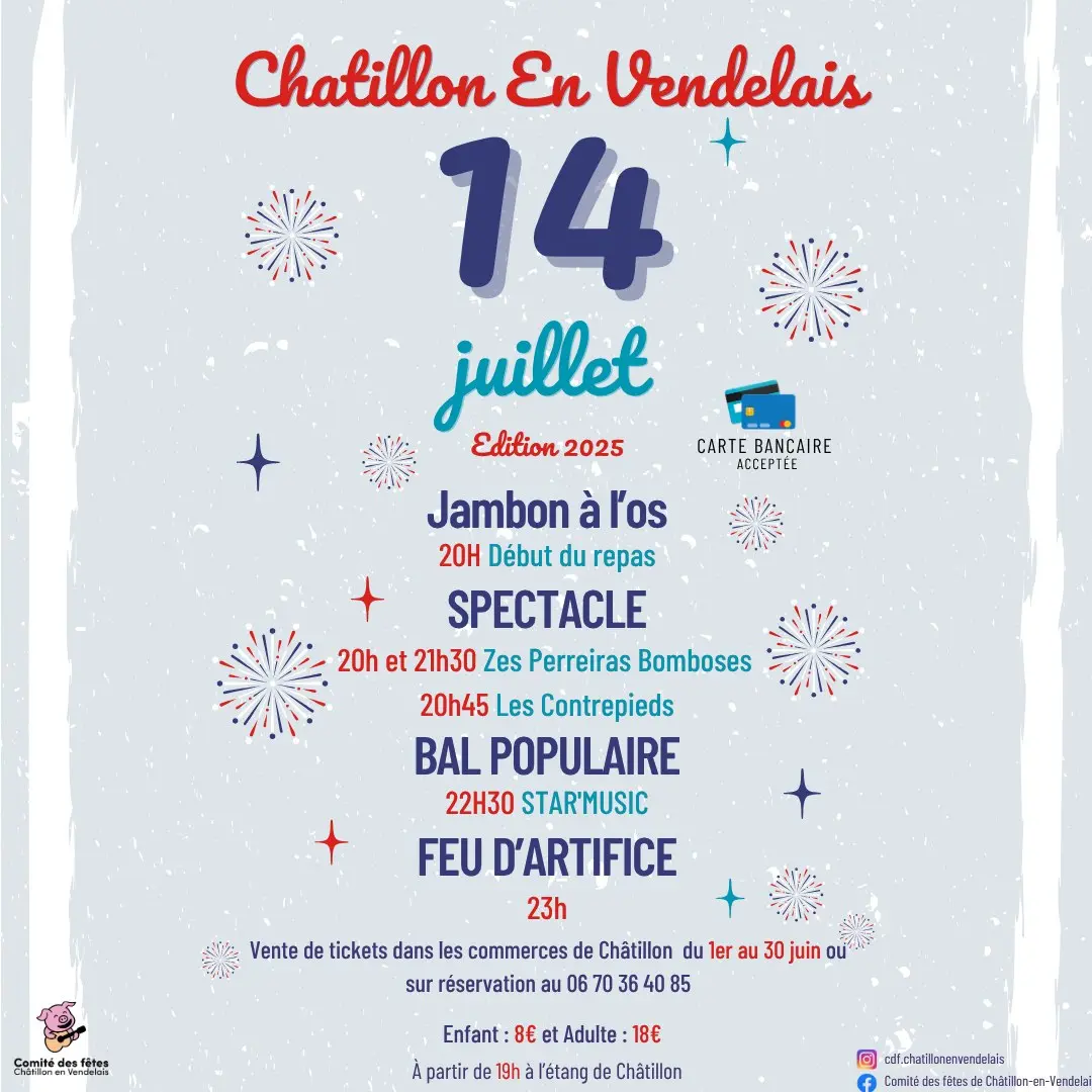 14 juillet Châtillon en Vendelais