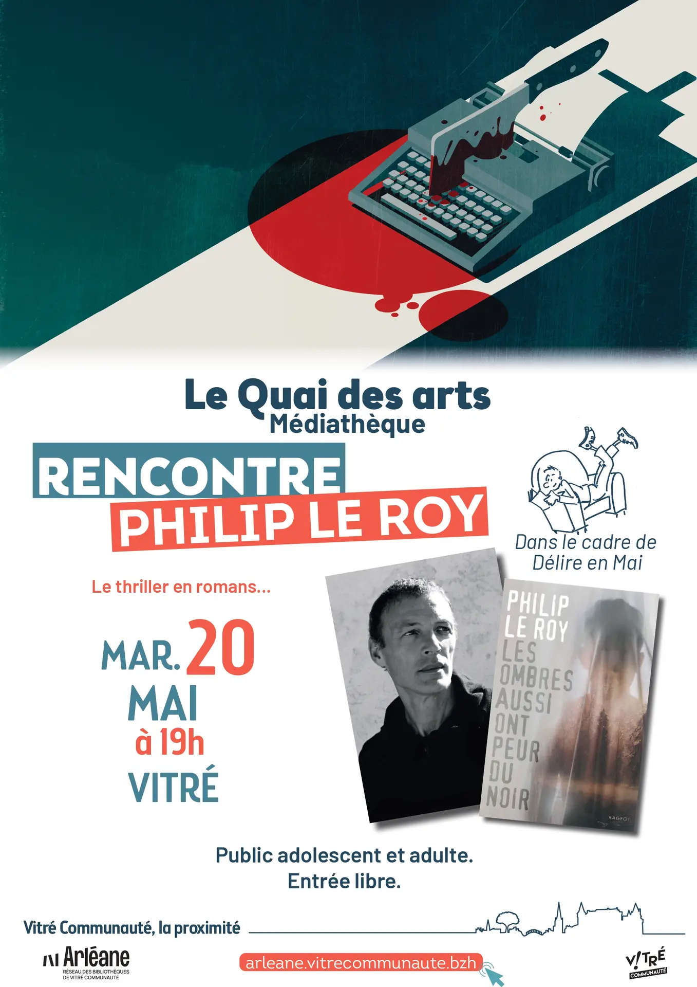 Rencontre Philip Le Roy 20 mai Quai des Arts