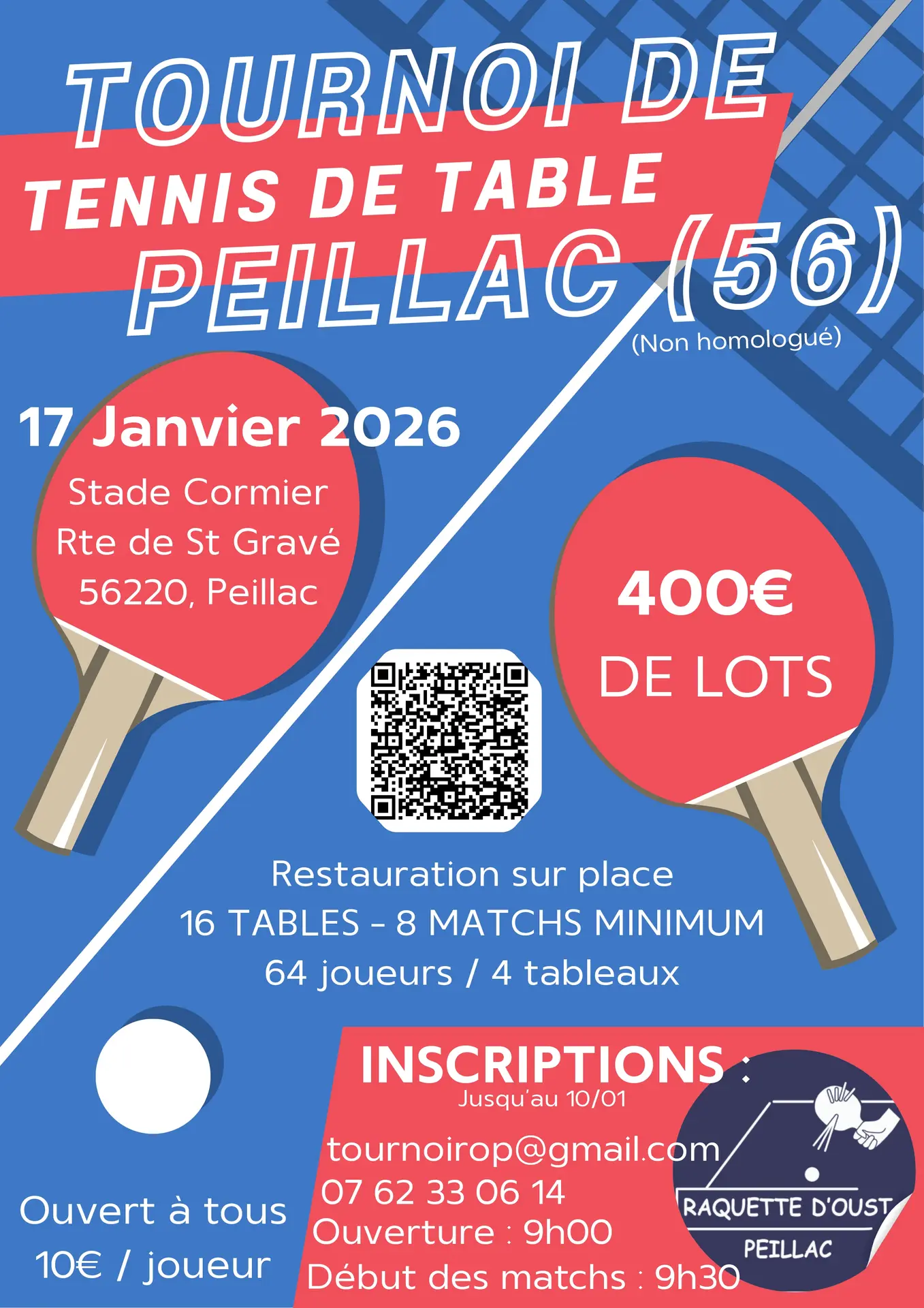 Tournoi Tennis de Table