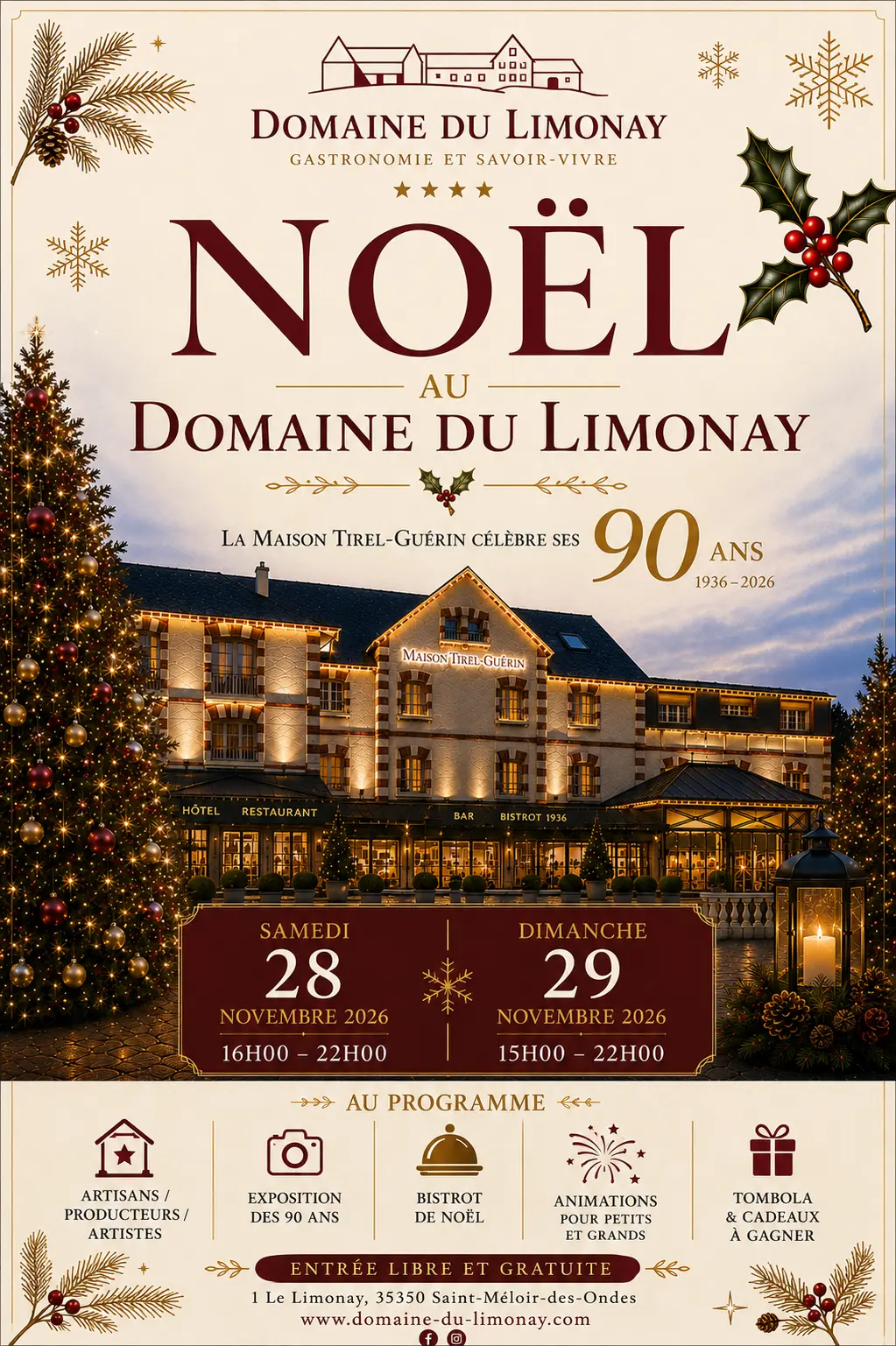 Affiche Marché de Noël