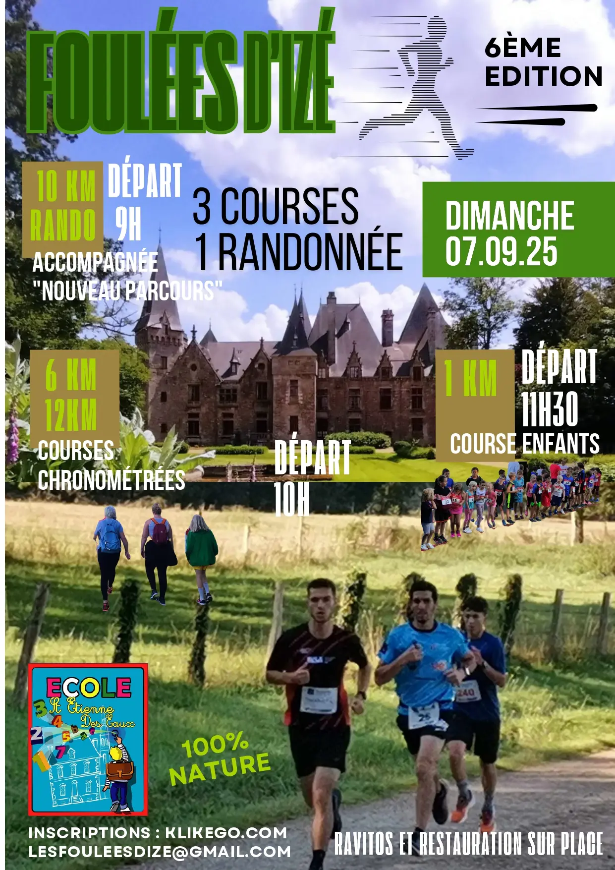 Affiche Foulées d'Izé 7 septembre 2025