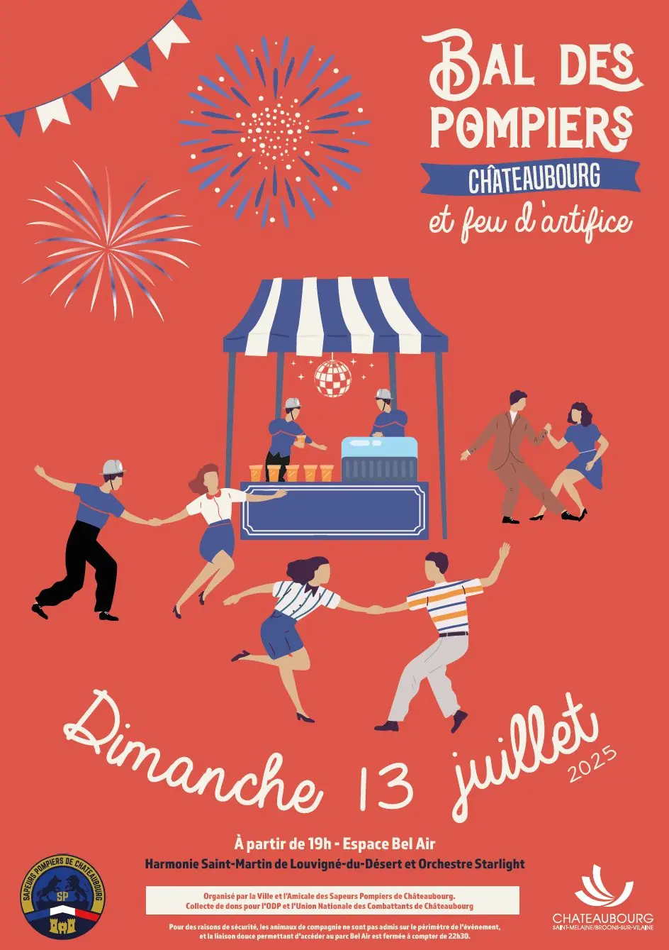 Bal des pompiers - 13 juillet - Chateaubourg