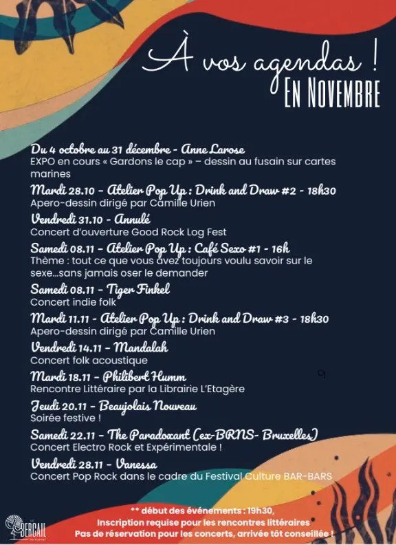 Programme novembre