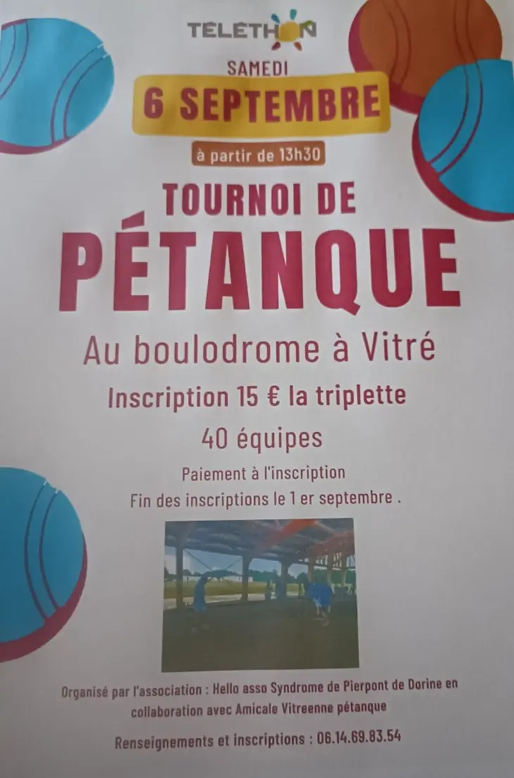 Concours pétanque téléthon
