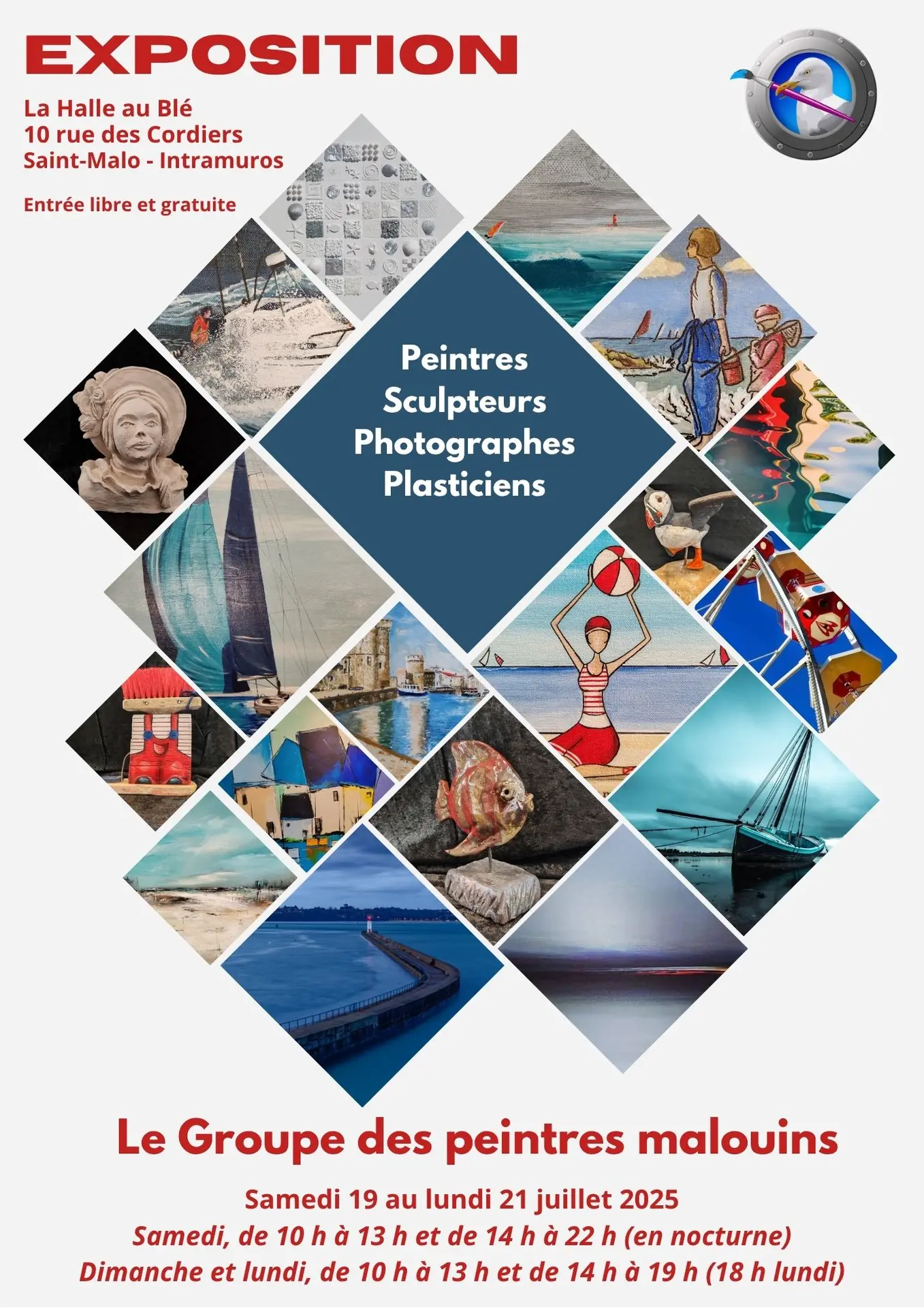 Exposition Le Groupe des peintres malouins juillet 2025