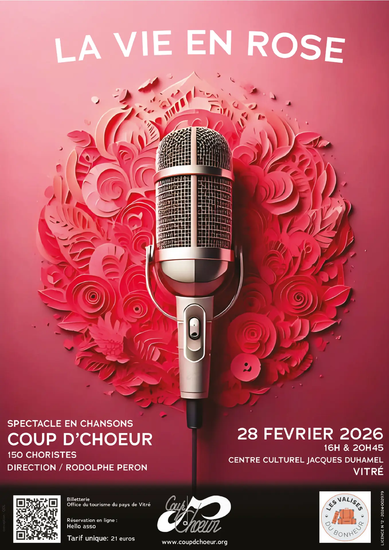 Affiche Chorale Coup d'Choeur Concert 28 février 2026