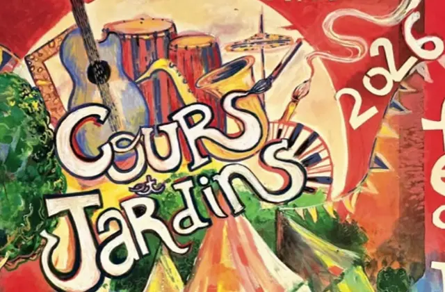 Affiche Cours et Jardins 2026