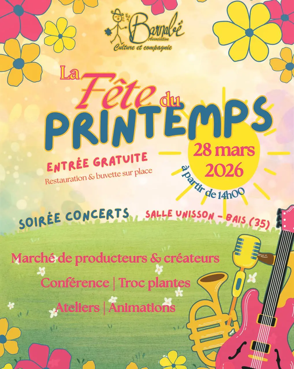 Fête du printemps - Bais - 28 mars 2026