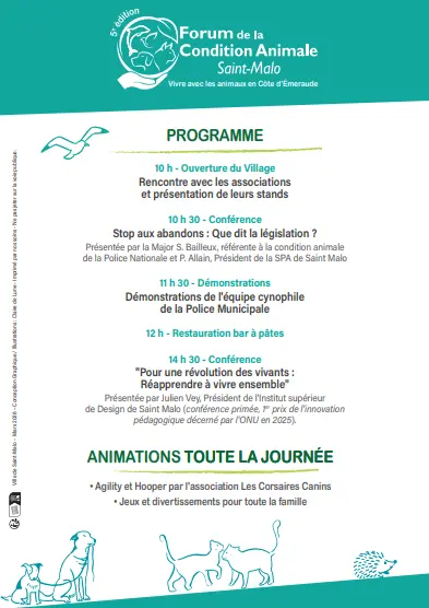 Forum condition animale programme