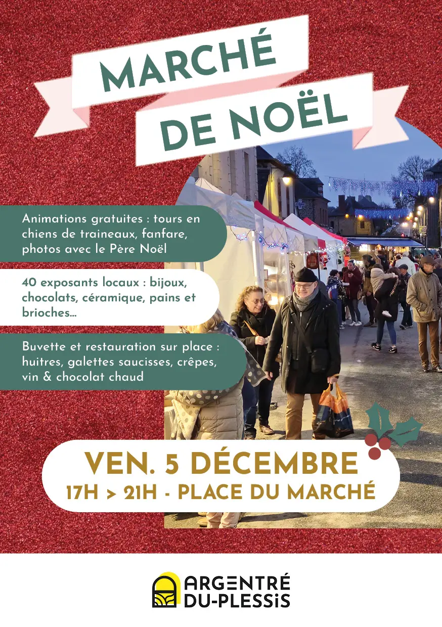 Marché de Noël Argentré du Plessis 5 décembre