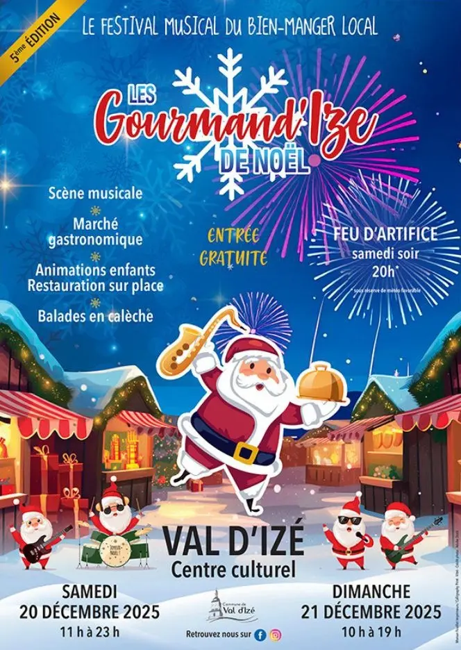 Affiche marché de Noël Val d'Izé 20 et 21 décembre