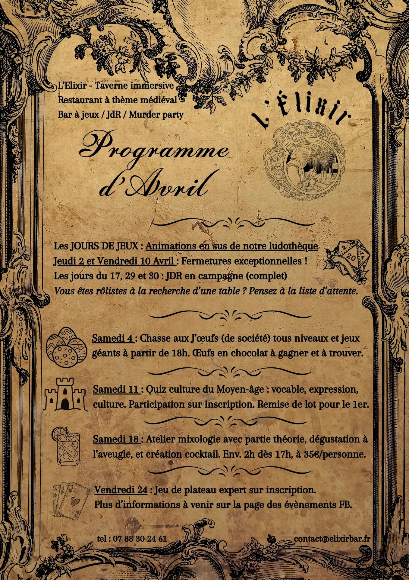 Programme mensuel (A4) - 4