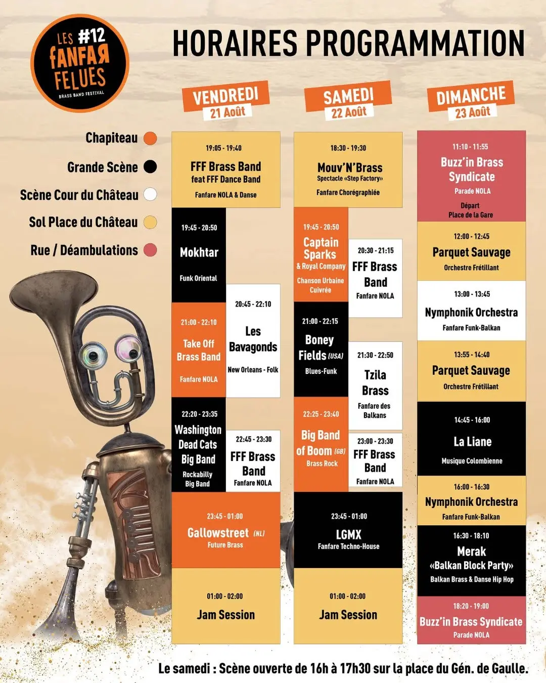 Programme Fanfarfelues 2026