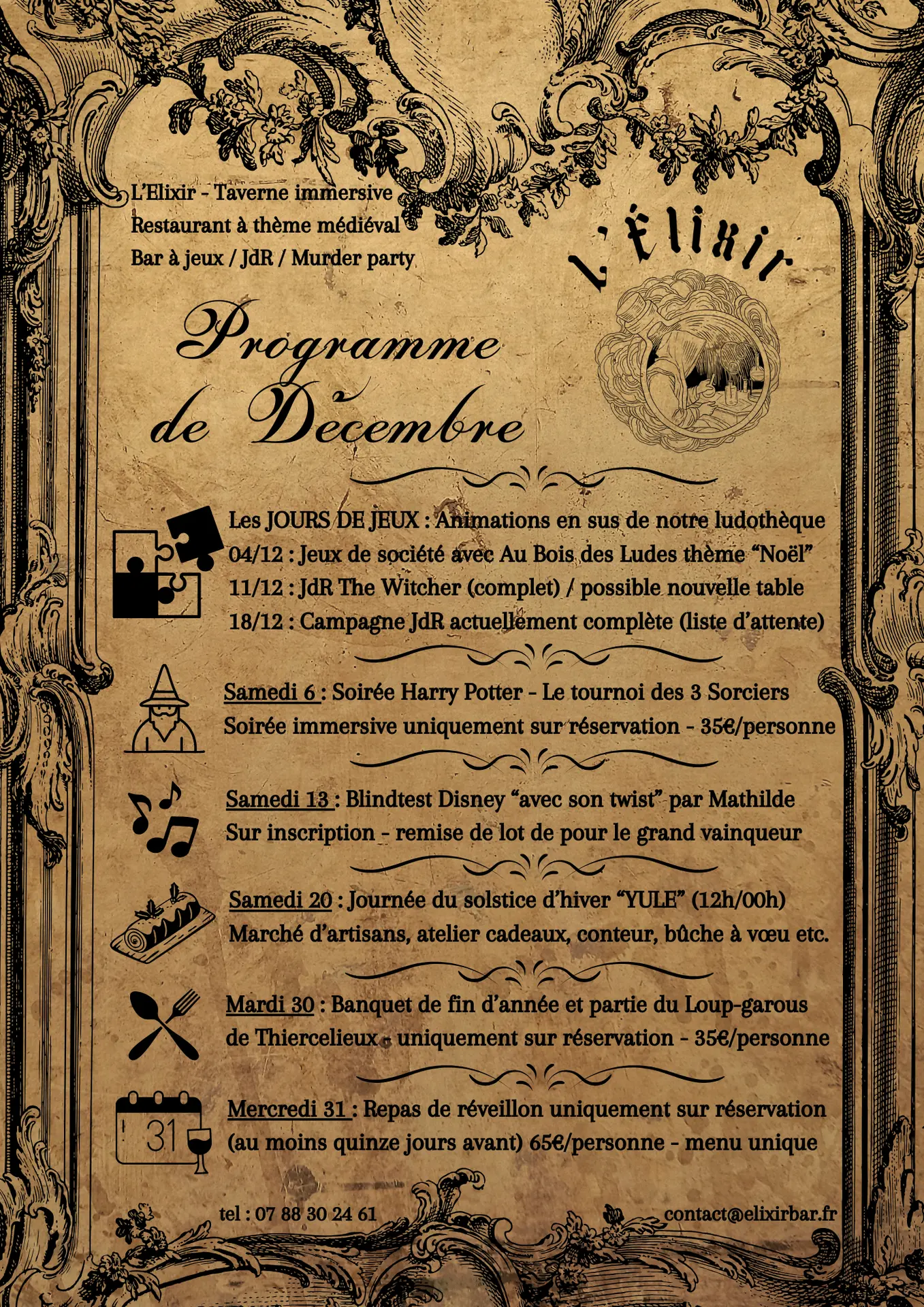 Programme décembre