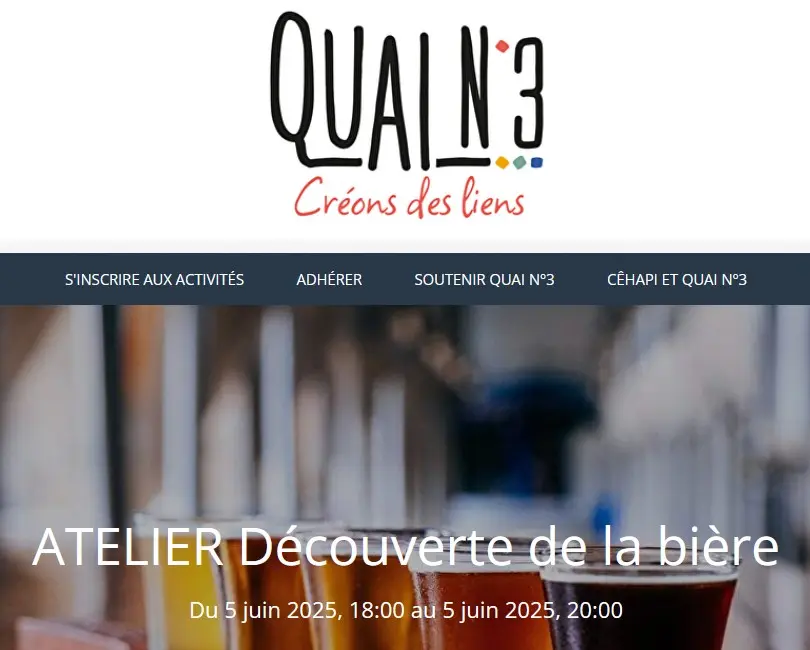 Quai n°3 découverte de la bière