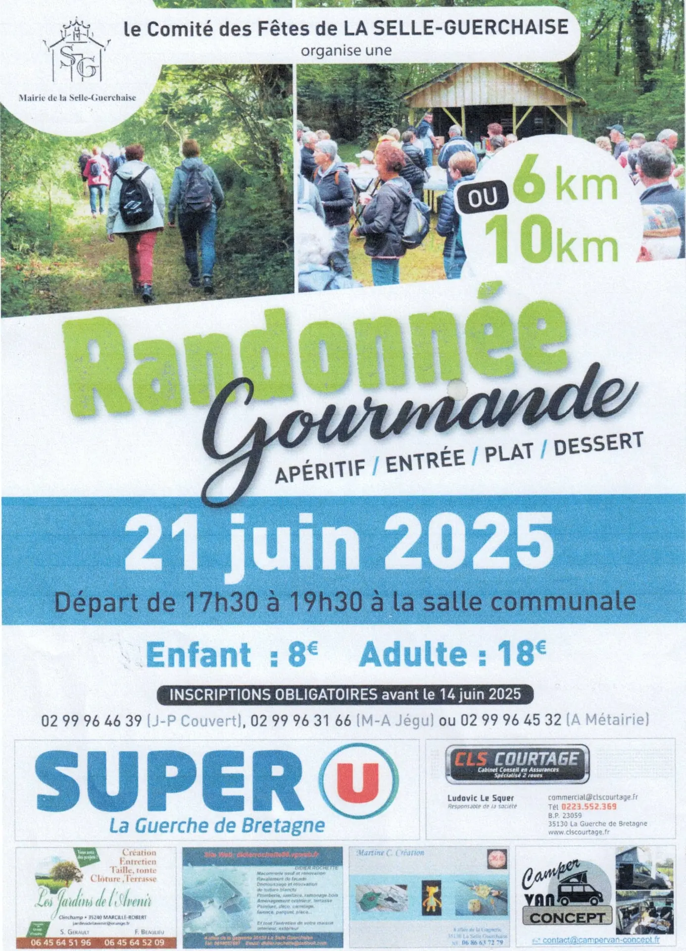 Randonnée Gourmande La Selle Guerchaise 21 juin 2025