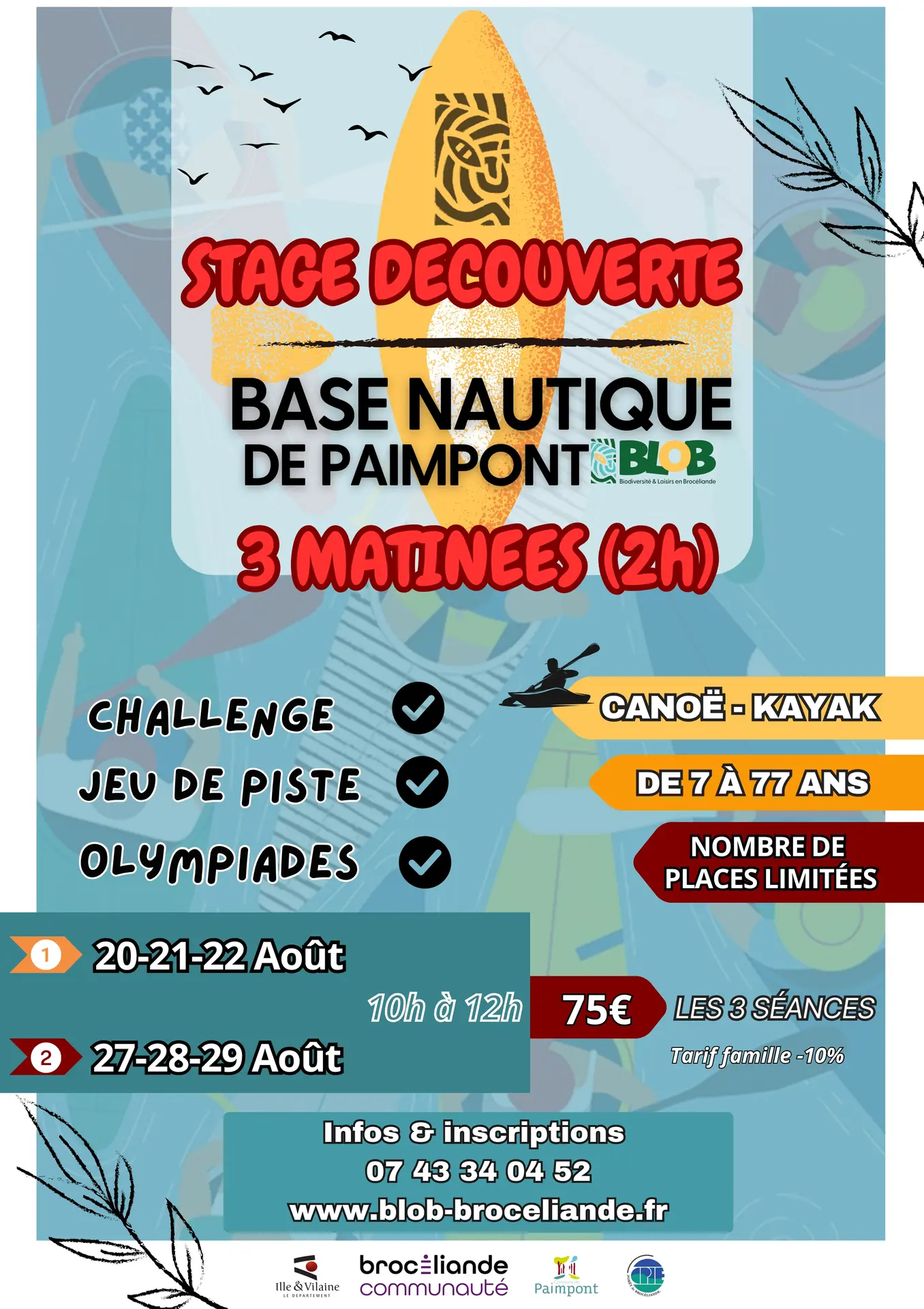 Initiation Kayak stage