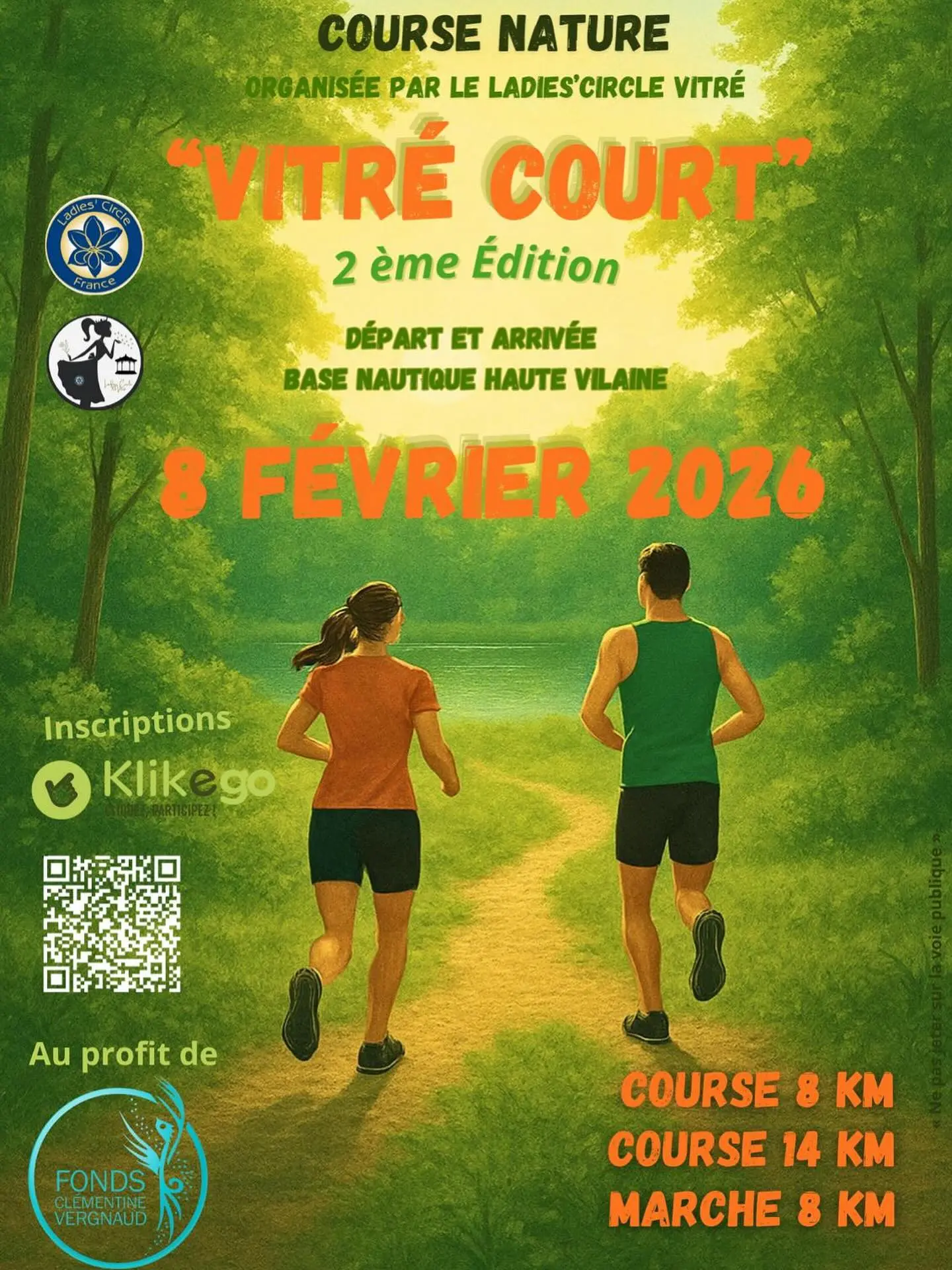 Vitré Court 2ème édition 8 février 2026 - Lac de la Haute Vilaine