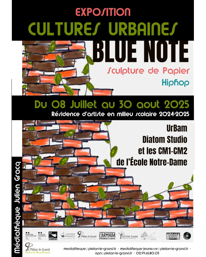 affiche-Insta-exposition-residence-artiste-milieu-scolaire-hip-hop-2025-07-08-mediatheque-plelan-le-grand