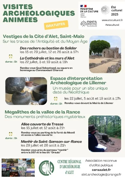 affiche visite archéologique