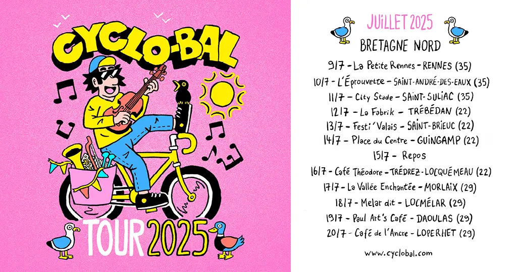 bandeau_CYCLOBAL-TOUR BZH Rose Blanc