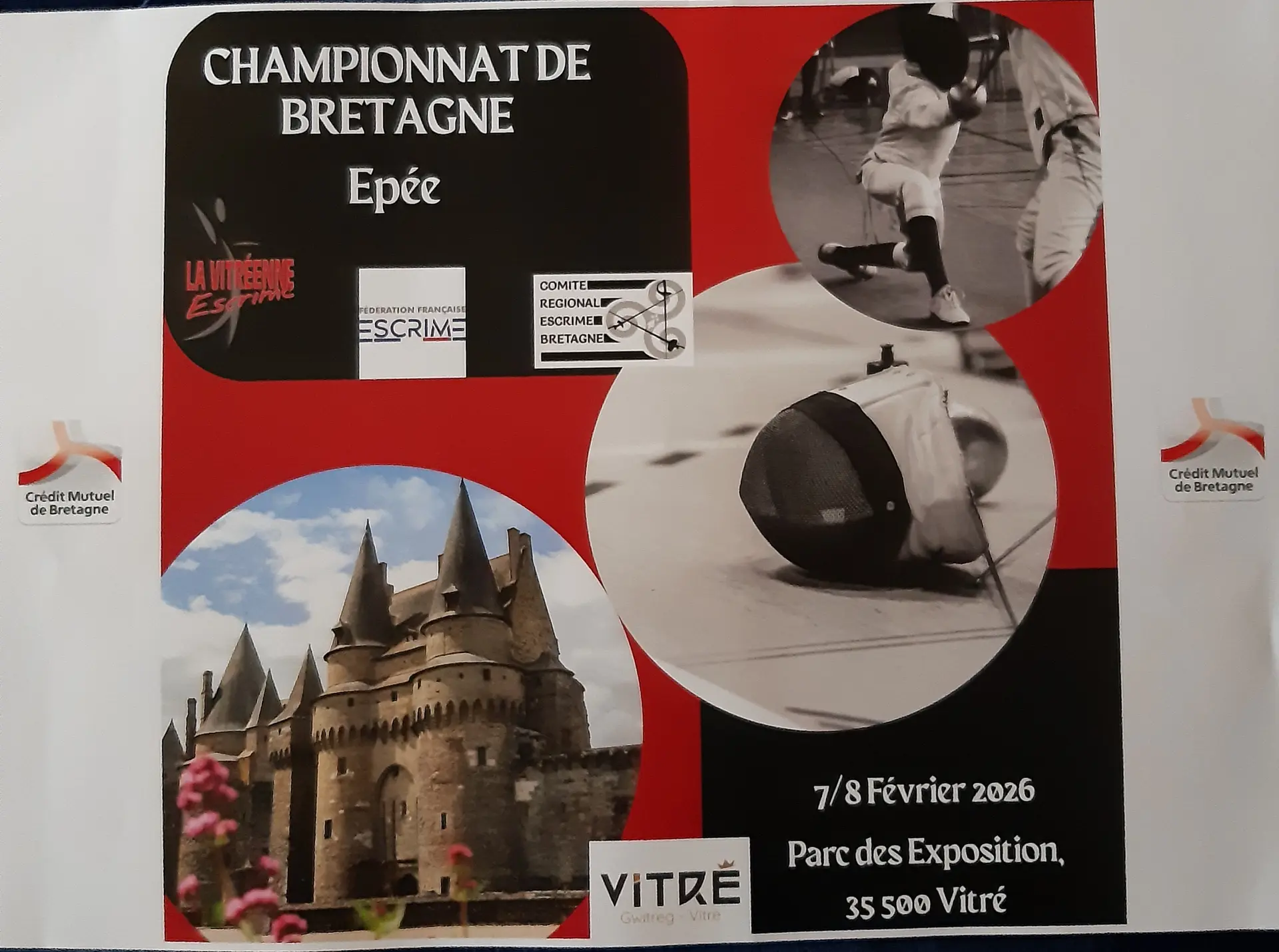 Championat de Bretagne d'escrime 7 et 8 février 2026