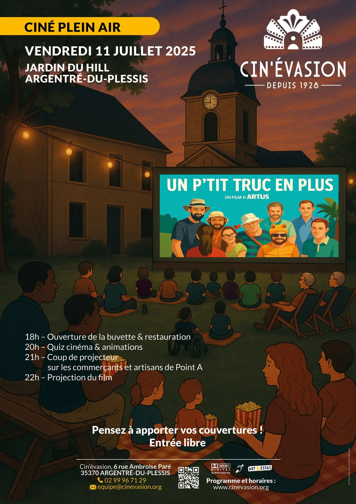 Cinéma en plein air Cin'Évasion