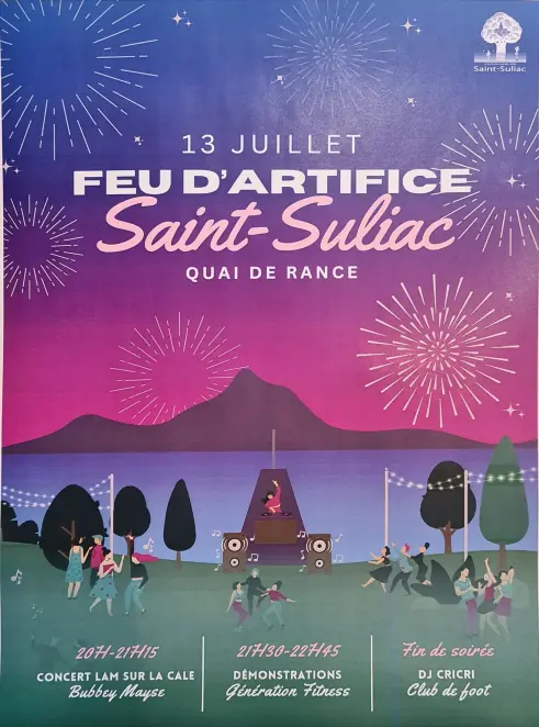 feu d'artifice saint suliac