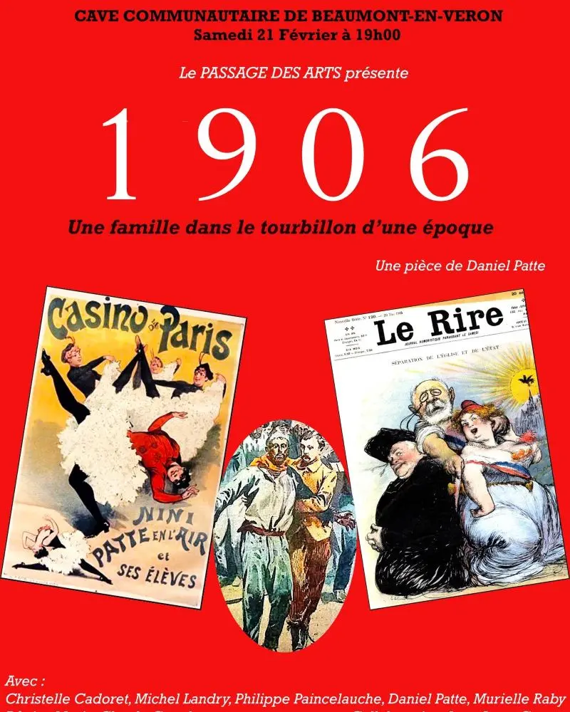 Affiche Spectacle 1906 Maison des Vins du Véron