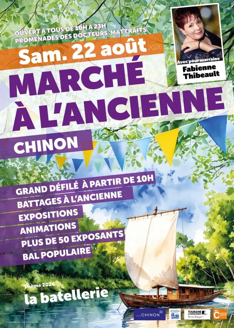 Affiche marché à l'ancienne