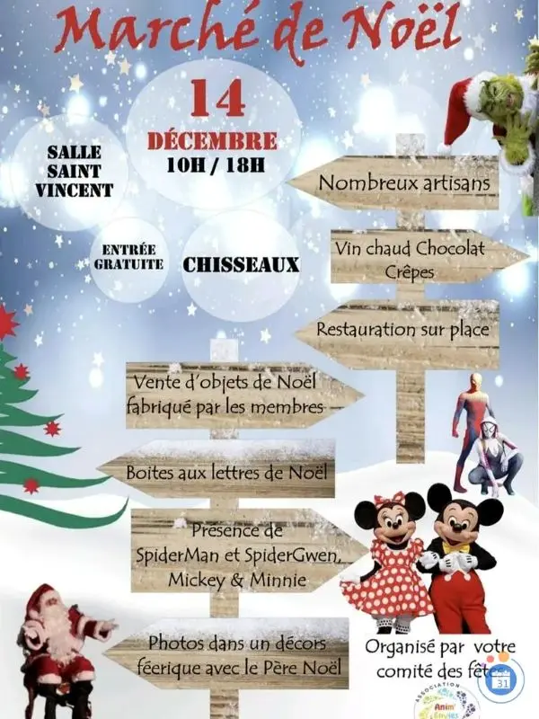 marché de Noel Chisseaux