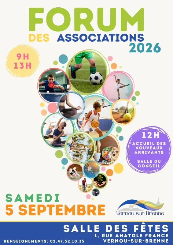 Forum des associations à Vernou-sur-Brenne