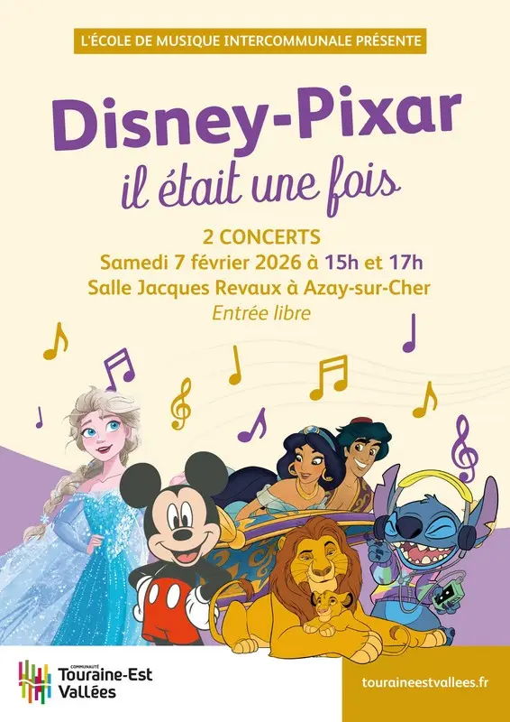 Concert In était une fois Disney-Pixar à Azay-sur-Cher