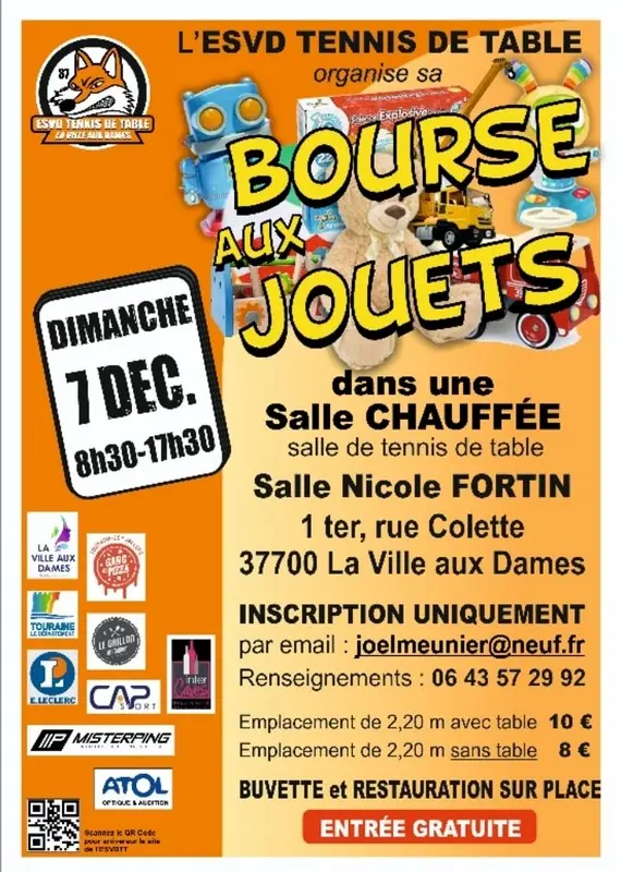 Bourse aux jouets à la Ville-aux-Dames