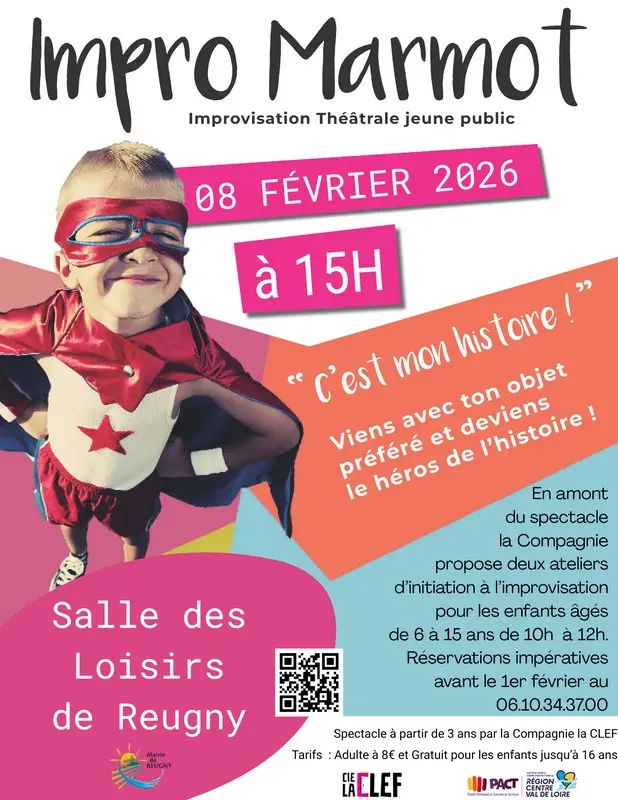 Impro Marmot Goûter- Spectacle familial à Reugny
