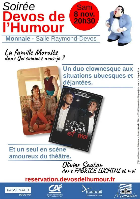 Soirée les Devos de l'Humour à Monnaie